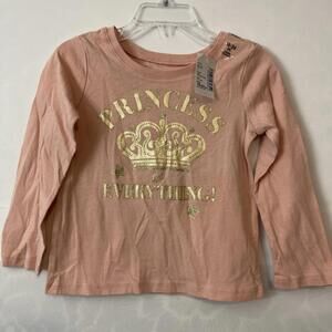 The Children’s Place Girls 18-24 Months Pink Long Sleeved Cotton Shirt NWT! A941